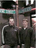 Chicago Blackhawks Jason Strudwick and Burke Henry